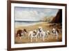 Bulldogs on a Beach-R. Ward Binks-Framed Giclee Print