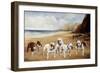 Bulldogs on a Beach-R. Ward Binks-Framed Giclee Print