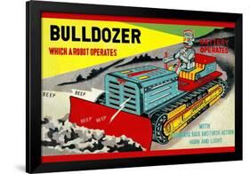 Bulldozer Which a Robot Operates-null-Framed Art Print