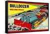 Bulldozer Which a Robot Operates-null-Framed Stretched Canvas