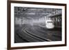 Bullet Train at Shin-Osaka Station, Osaka, Kansai, Japan, Asia-Stuart Black-Framed Photographic Print