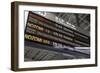 Bullet Train Departure Board, Kyoto, Japan-Stuart Black-Framed Photographic Print