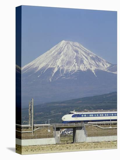 Bullet Train, Mount Fuji, Japan-null-Stretched Canvas