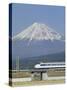 Bullet Train, Mount Fuji, Japan-null-Stretched Canvas