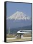 Bullet Train, Mount Fuji, Japan-null-Framed Stretched Canvas