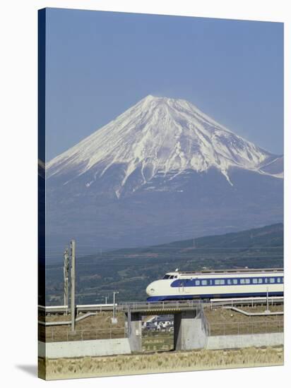 Bullet Train, Mount Fuji, Japan-null-Stretched Canvas