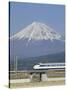 Bullet Train, Mount Fuji, Japan-null-Stretched Canvas