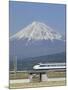 Bullet Train, Mount Fuji, Japan-null-Mounted Premium Photographic Print