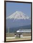 Bullet Train, Mount Fuji, Japan-null-Framed Photographic Print