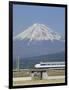 Bullet Train, Mount Fuji, Japan-null-Framed Photographic Print