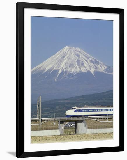 Bullet Train, Mount Fuji, Japan-null-Framed Photographic Print