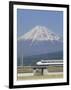 Bullet Train, Mount Fuji, Japan-null-Framed Photographic Print