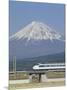 Bullet Train, Mount Fuji, Japan-null-Mounted Photographic Print