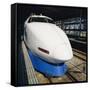 Bullet Train, Tokyo, Japan-Christopher Rennie-Framed Stretched Canvas