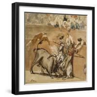 Bullfight, 1865-Edouard Manet-Framed Giclee Print