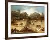 Bullfight in a Divided Ring-Francisco de Goya-Framed Giclee Print