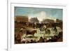 Bullfight in a Village, 1815-1819-Francisco de Goya-Framed Giclee Print