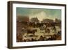 Bullfight in a Village-Francisco de Goya-Framed Giclee Print