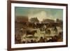 Bullfight in a Village-Francisco de Goya-Framed Giclee Print