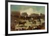 Bullfight in a Village-Francisco de Goya-Framed Giclee Print