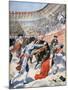 Bullfight in Madrid, Spain, 1894-null-Mounted Giclee Print