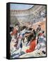 Bullfight in Madrid, Spain, 1894-null-Framed Stretched Canvas