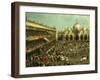Bullfight in St Mark's Square, Venice, Italy, by Canaletto and Giovanni Battista Cimaroli-Canaletto-Framed Giclee Print
