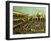 Bullfight in St Mark's Square, Venice, Italy, by Canaletto and Giovanni Battista Cimaroli-Canaletto-Framed Giclee Print