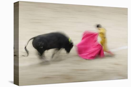 Bullfight in the Plaza De Toros Monumental De Las Ventas-Jon Hicks-Stretched Canvas