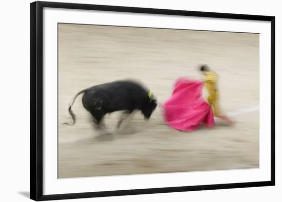 Bullfight in the Plaza De Toros Monumental De Las Ventas-Jon Hicks-Framed Photographic Print