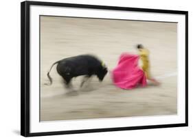 Bullfight in the Plaza De Toros Monumental De Las Ventas-Jon Hicks-Framed Photographic Print