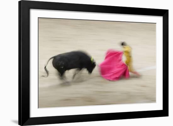 Bullfight in the Plaza De Toros Monumental De Las Ventas-Jon Hicks-Framed Photographic Print