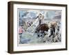 Bullfight Incident, Arles, France, 1898-F Meaulle-Framed Giclee Print