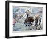 Bullfight Incident, Arles, France, 1898-F Meaulle-Framed Giclee Print