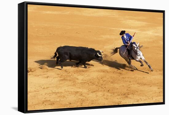 Bullfight, Jerez De La Frontera, Cadiz Province, Andalusia, Spain-Neil Farrin-Framed Stretched Canvas