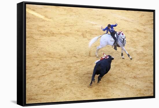 Bullfight, Jerez De La Frontera, Cadiz Province, Andalusia, Spain-Neil Farrin-Framed Stretched Canvas