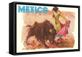 Bullfight Poster, Mexico-null-Framed Stretched Canvas