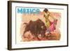 Bullfight Poster, Mexico-null-Framed Art Print