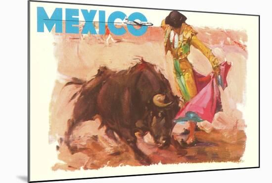 Bullfight Poster, Mexico-null-Mounted Art Print