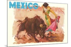 Bullfight Poster, Mexico-null-Mounted Art Print