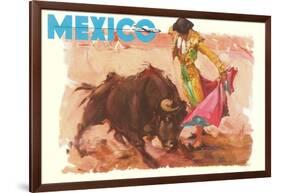 Bullfight Poster, Mexico-null-Framed Art Print
