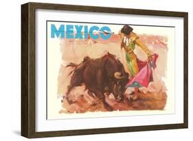 Bullfight Poster, Mexico-null-Framed Art Print