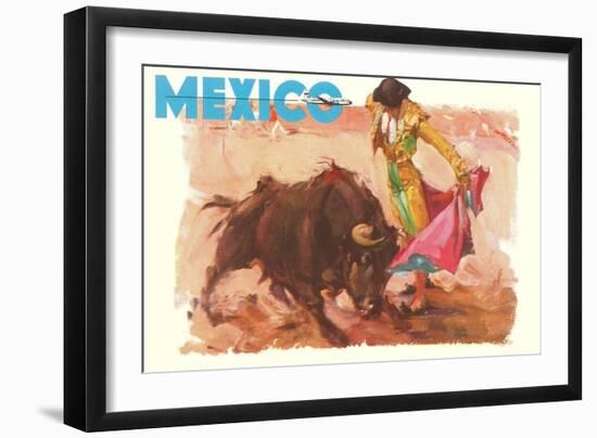 Bullfight Poster, Mexico-null-Framed Art Print