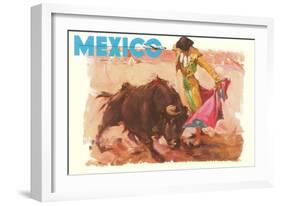 Bullfight Poster, Mexico-null-Framed Art Print