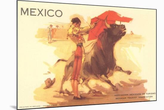 Bullfight Poster, Mexico-null-Mounted Art Print