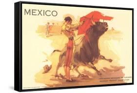 Bullfight Poster, Mexico-null-Framed Stretched Canvas