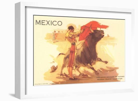 Bullfight Poster, Mexico-null-Framed Art Print