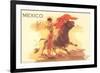 Bullfight Poster, Mexico-null-Framed Premium Giclee Print