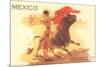 Bullfight Poster, Mexico-null-Mounted Premium Giclee Print