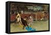 Bullfight. Wounded Picador-Marià Fortuny-Framed Stretched Canvas